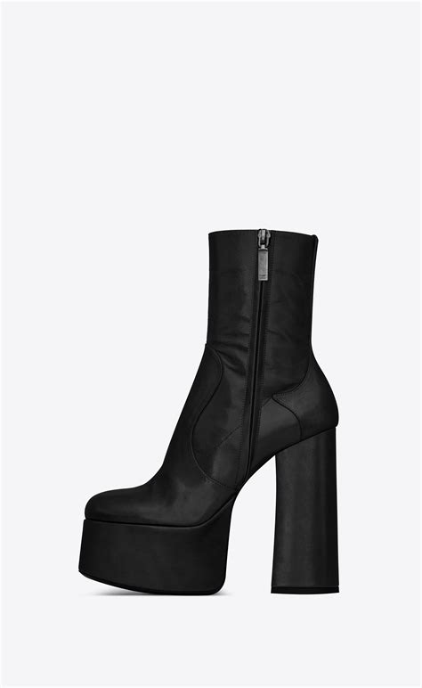 platform ysl ankle boots|ysl platform boots.